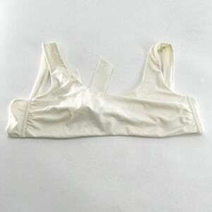 Devon‎ Windsor  Cream Tie Front Bikini Top Size Medium